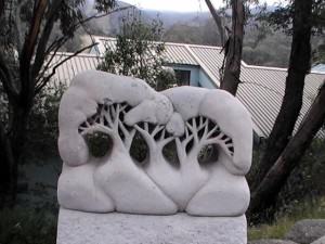 188 Trees covered in snow sculpture (Small) Jindabyne and the Snowy Mountains -