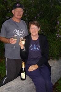 First night bubbly with Two Tails