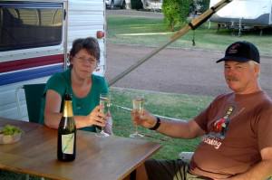 First night bubbly with Two Tails
