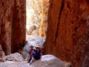 John and Margaret taking a break inside the Chasm