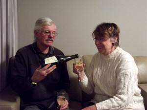 First night bubbly with Two Tails