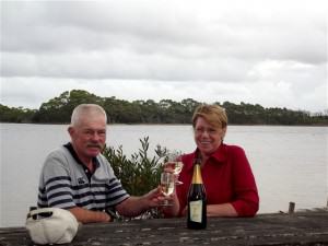 First night bubbly with Two Tails