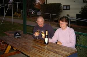 First night bubbly with Two Tails