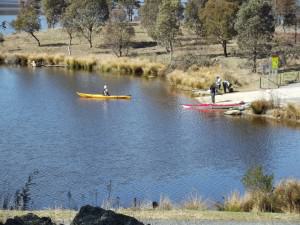 Canoeing on Googong Dam