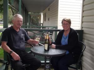 First night bubbly with Two Tails