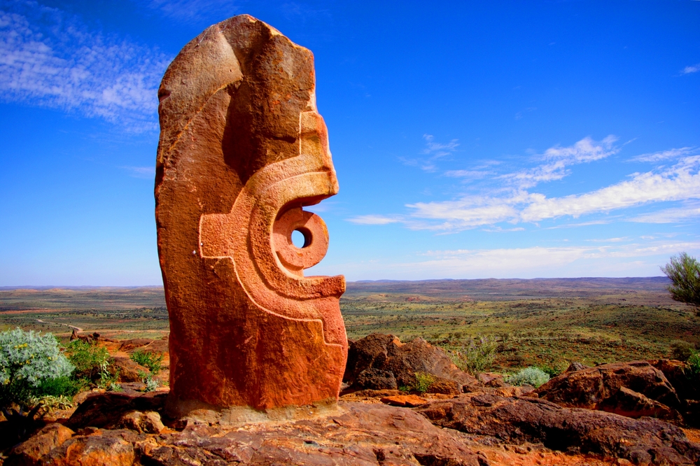 Broken,Hill,,Australia,-,April,4:,The,Main,Sculpture,At