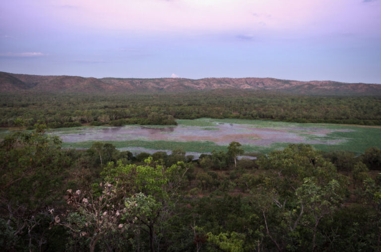 Sunset,Over,Crocodile,River,At,Daly,River,,Northern,Territory
